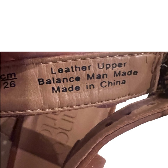 FRANCO SARTO Harlet3 Size 9 tan leather block 3in heel sandal buckle ankle strap - Picture 8 of 10